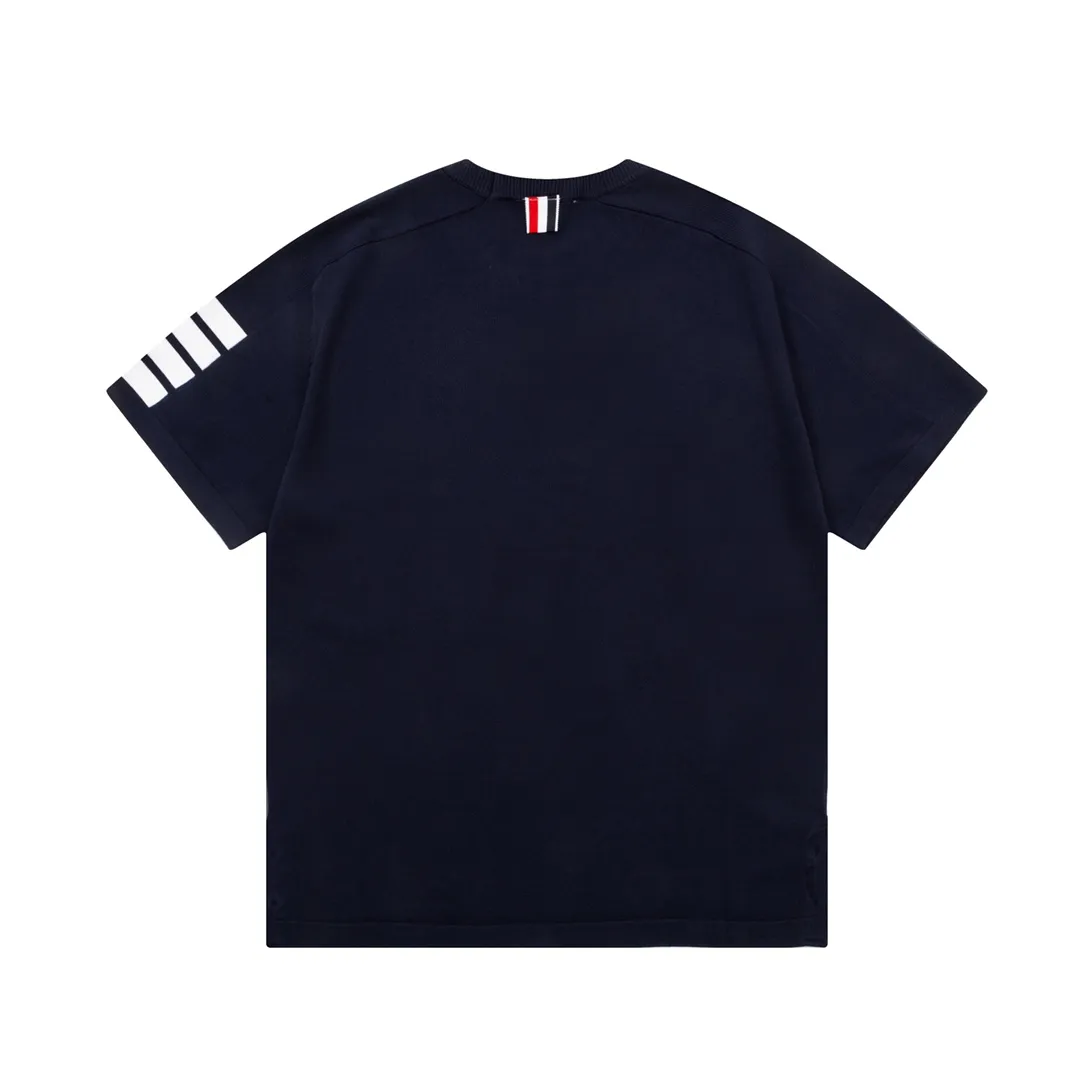 Thom Browne ➡️ POLO ， Retro Same Style Versatile : Size：M-3XL
